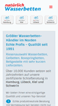 Mobile Screenshot of natuerlich-wasserbetten.de